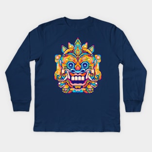 BARONG HEAD ILLUSTRATION Kids Long Sleeve T-Shirt